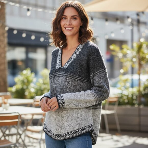 Tecse Alpaca Ombre Hoodie - Picture 1 of 7
